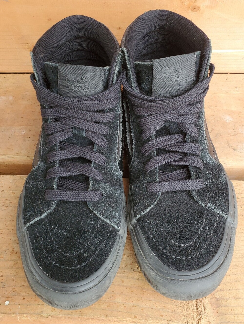 Vans Black High-Top Suede Skate Sneakers